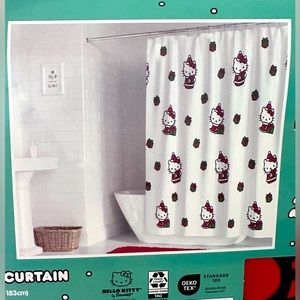 NEW Hello Kitty Christmas Shower Curtain